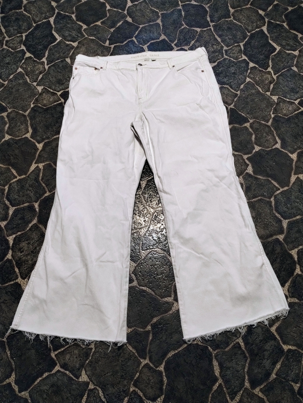 American Eagle low rise super wide leg flare jeans plus size